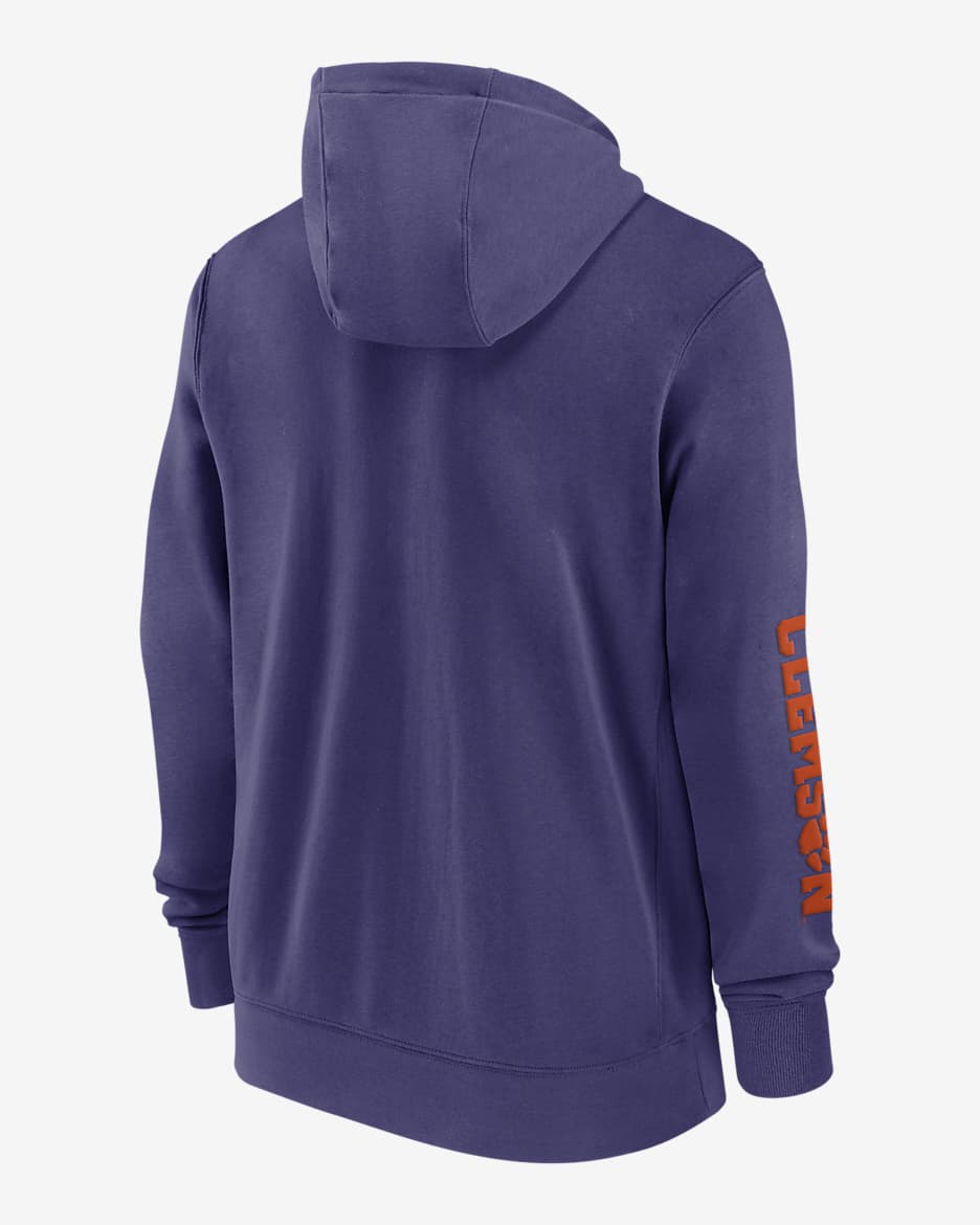 Clemson Tigers Sideline Team Issue Men s Nike College Full Zip Hoodie. Nike